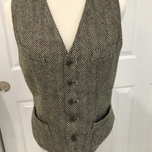 Ralph Lauren Linen, Silk, Wool Tweed Vest
